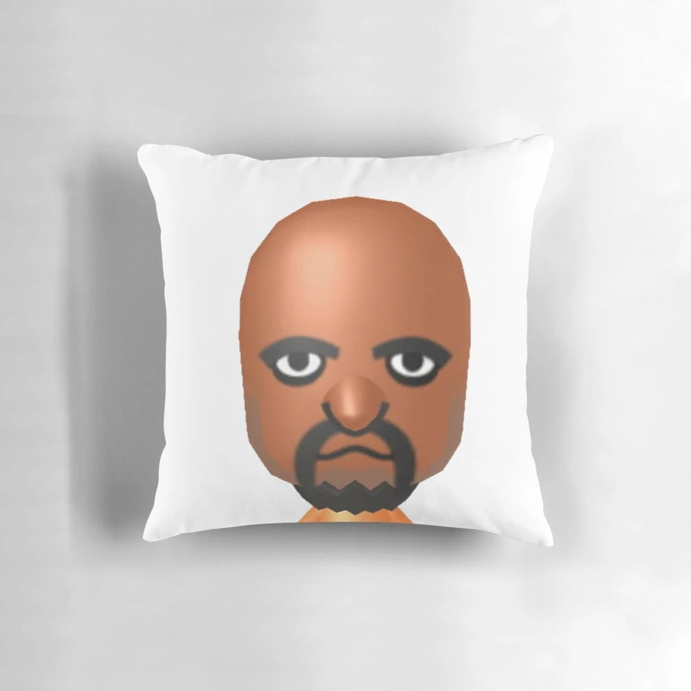 Soft, plush Wii Sports Matt pillow featuring the iconic character from the popular Nintendo video game.