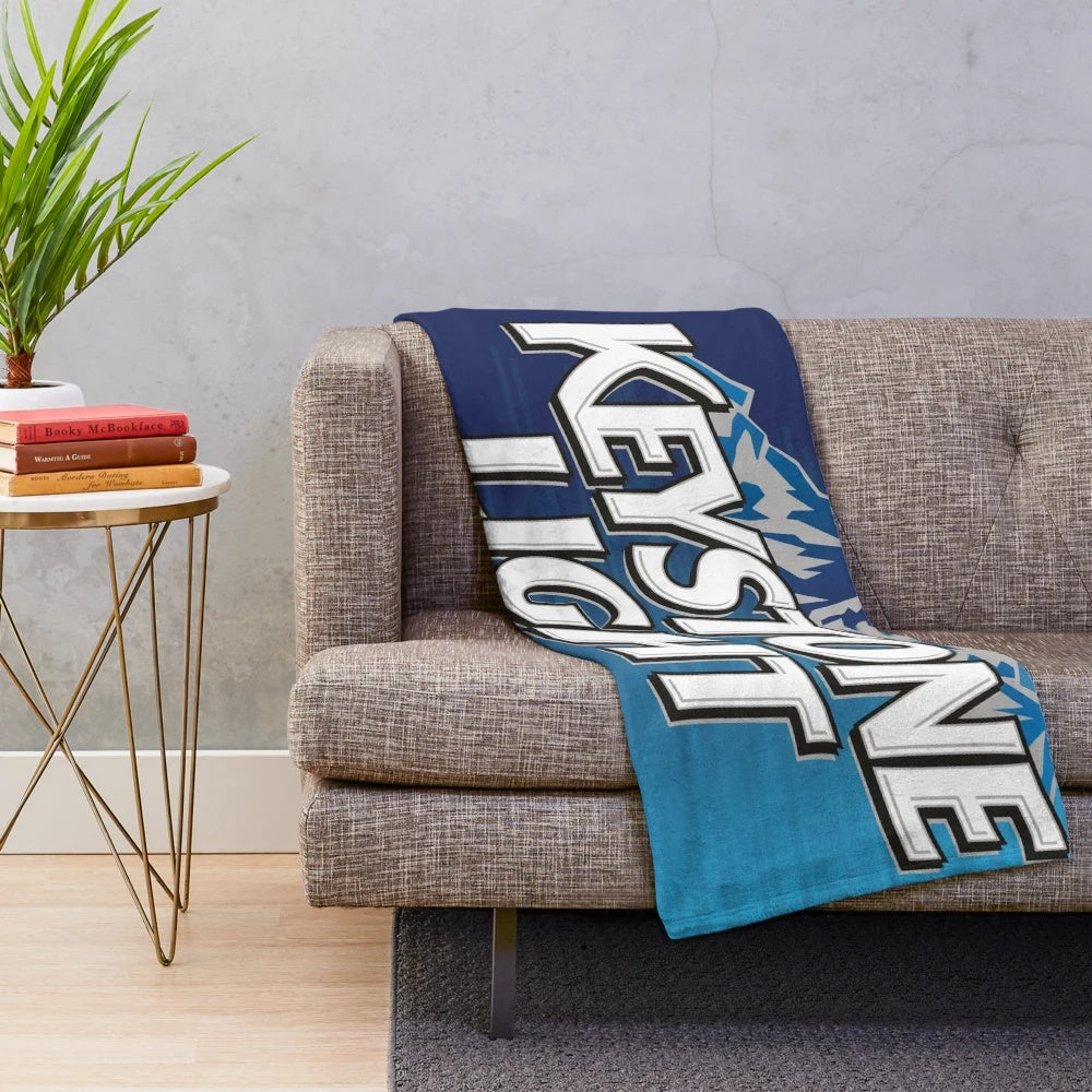 Keystone Light inspired college plush blanket