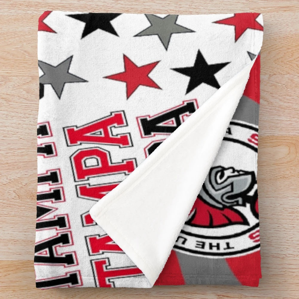 UT Collage Plush Blanket with Tampa Spartans Design
