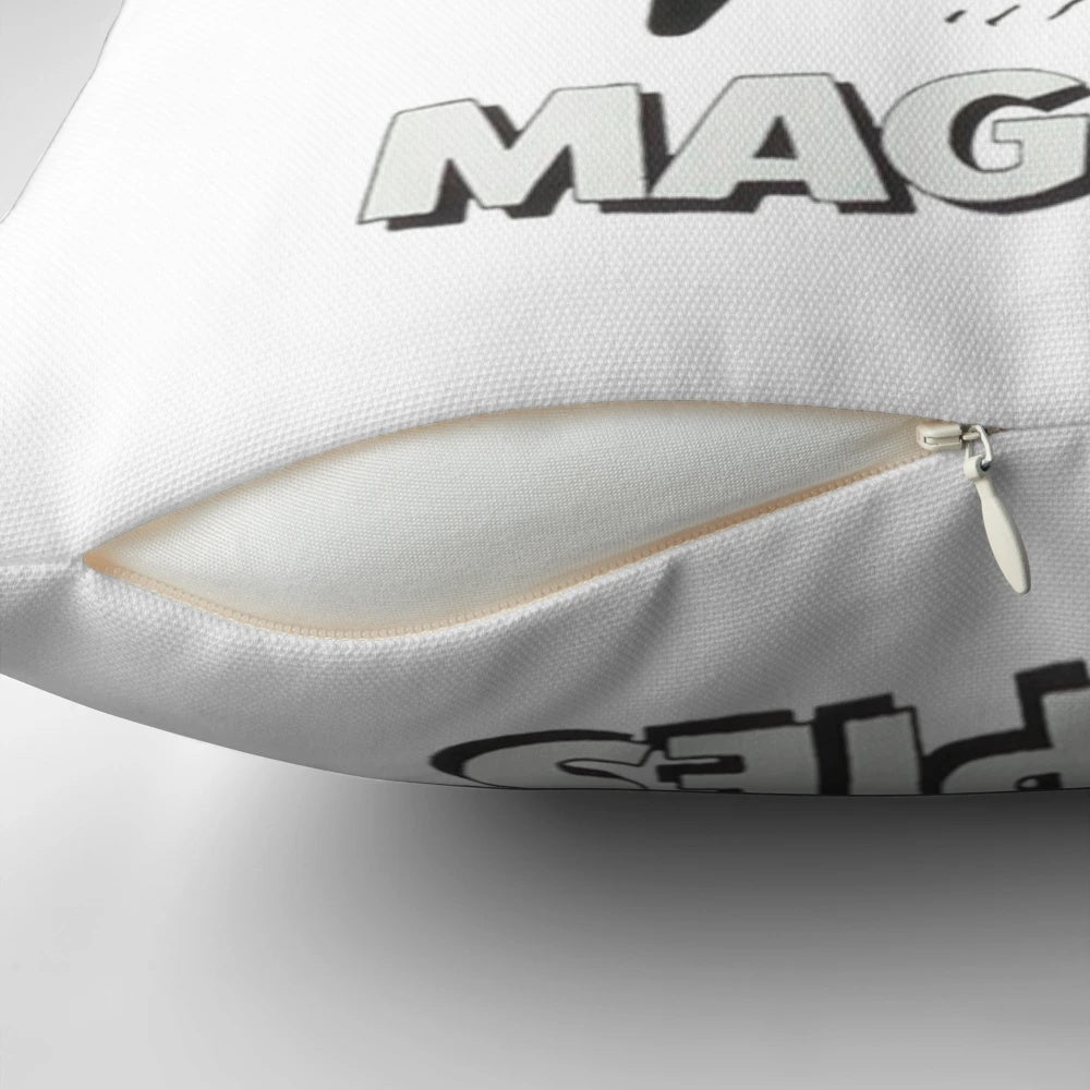 Collingwood AFL Magpies Pillow featuring the team's iconic black and white colors
