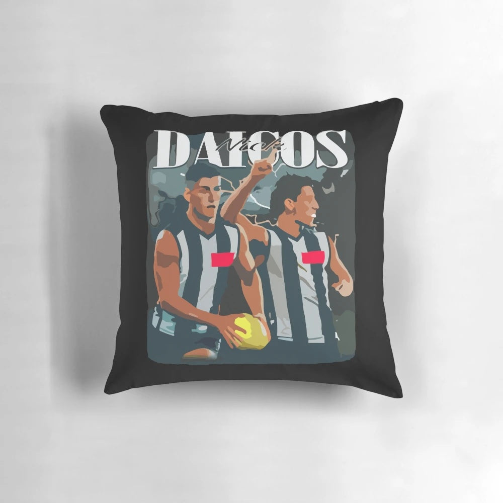 Collingwood Magpies AFL Pillow featuring the Daicos brothers
