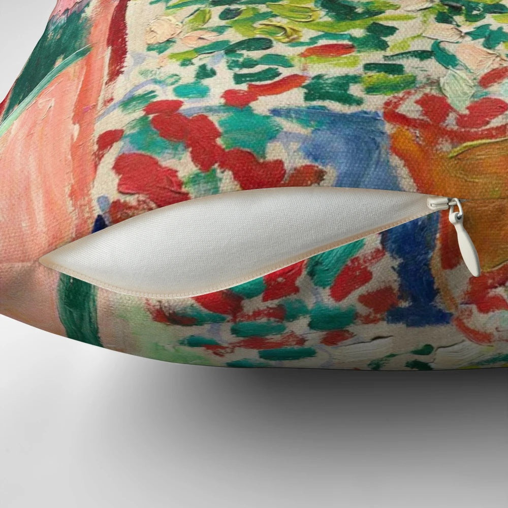 Henri Matisse's Open Window, Collioure exhibition art featured on a Pillow