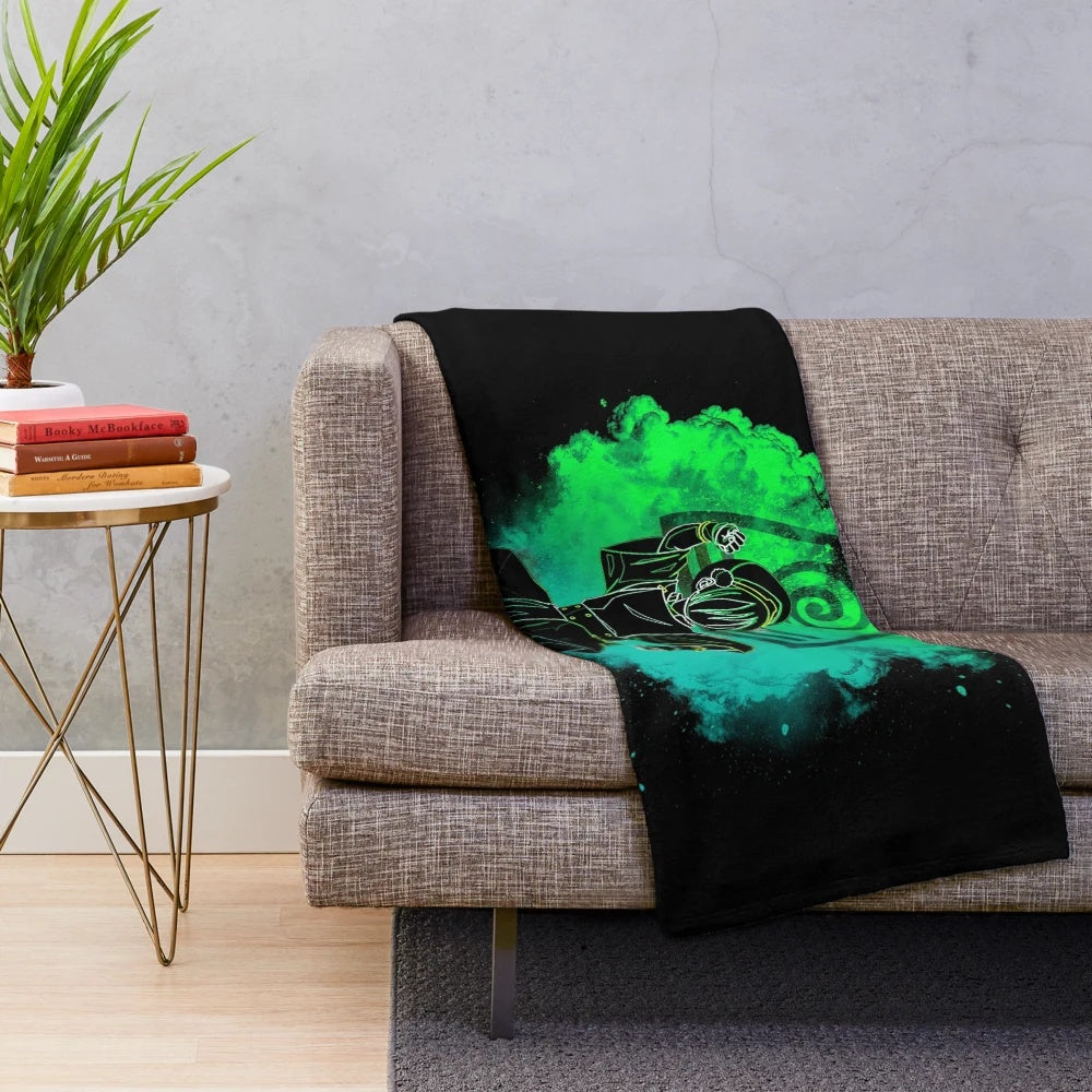 Colorful Avatar: The Last Airbender-inspired plush blanket