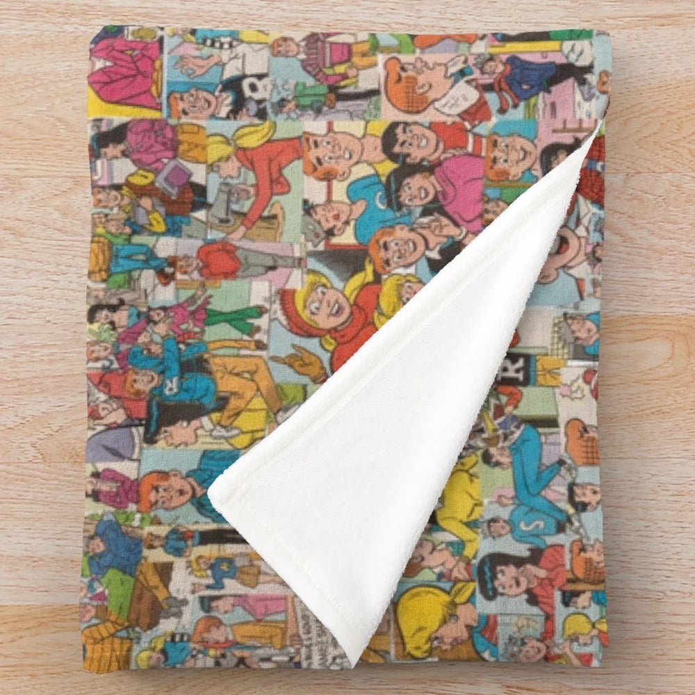 Archie Comics Collage #2 Plush Blanket with Archie, Jughead, Betty, and Veronica