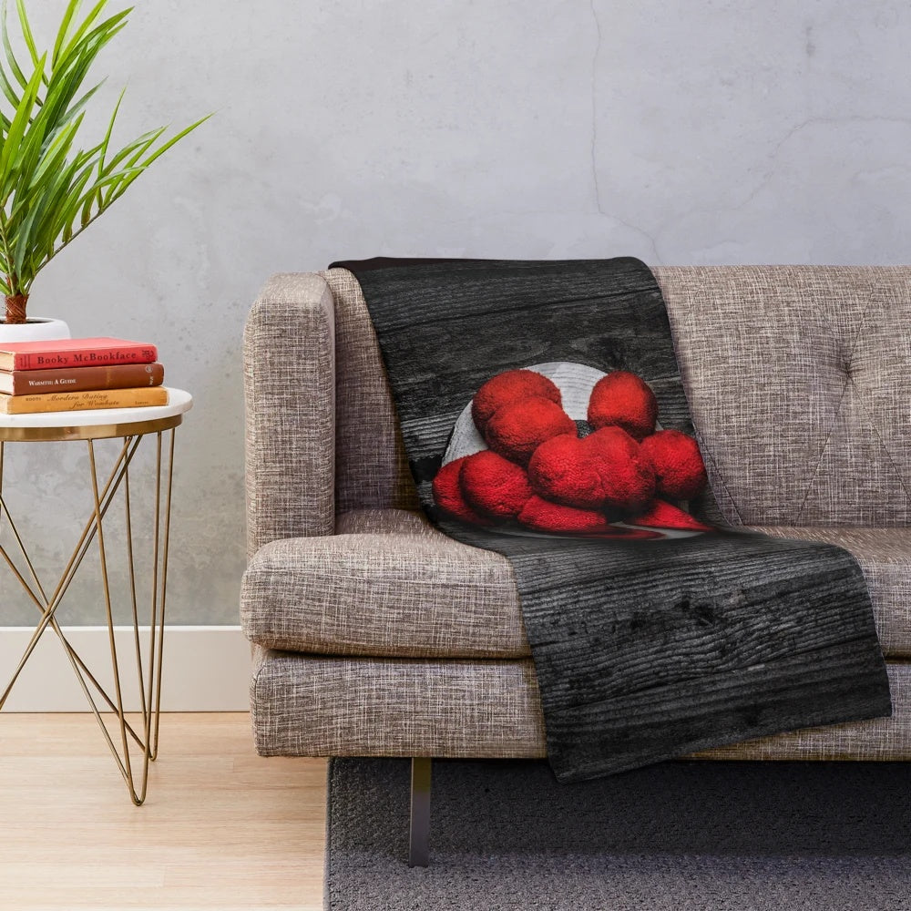 Colorful Bollenhut on a rustic wooden wall