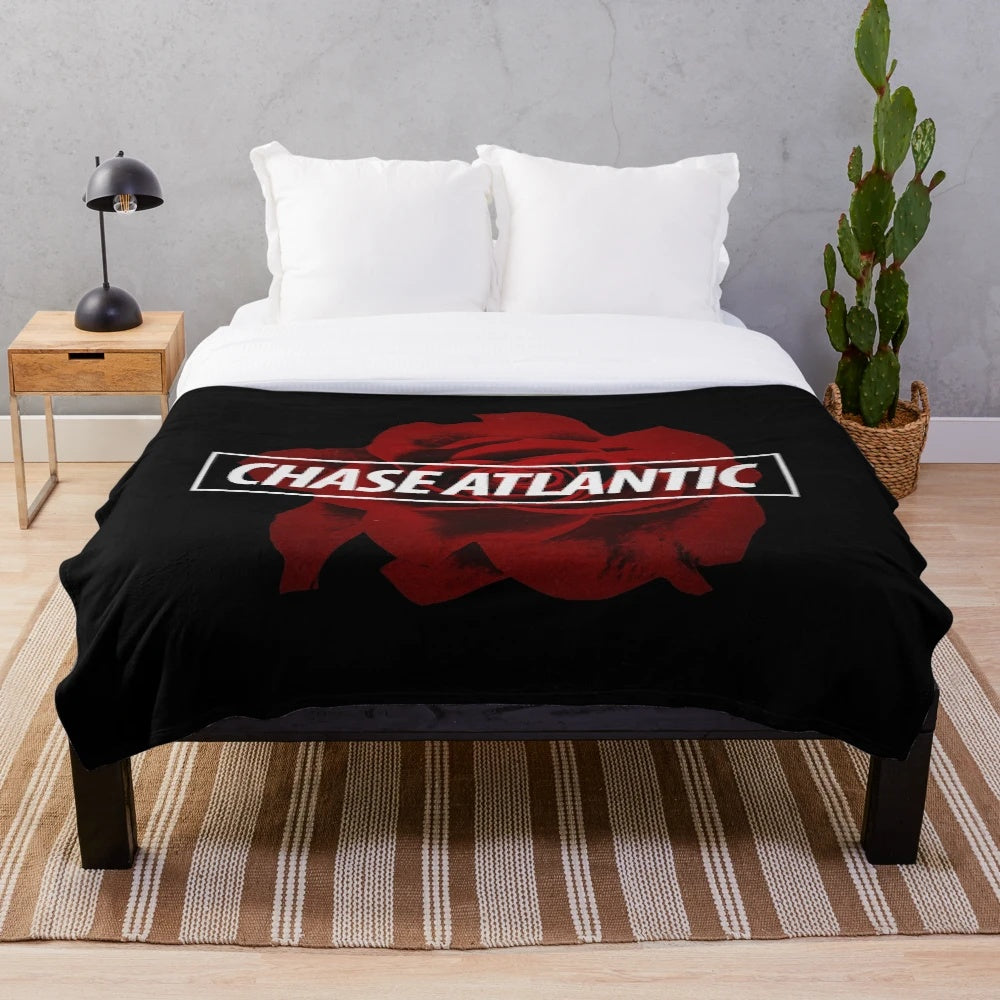 Chase Atlantic Rose Logo Plush Blanket