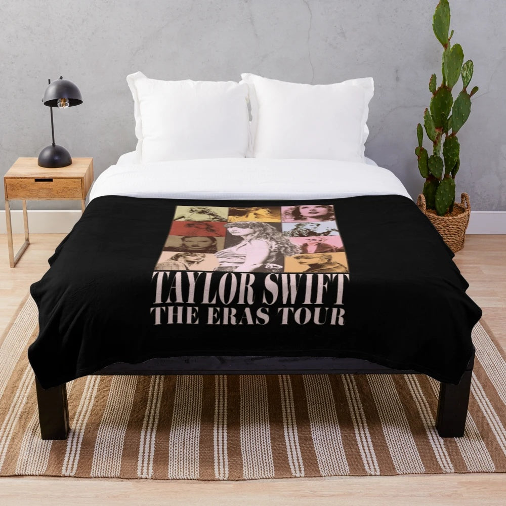 Colorful elephant plush blanket inspired by Taylor Swift