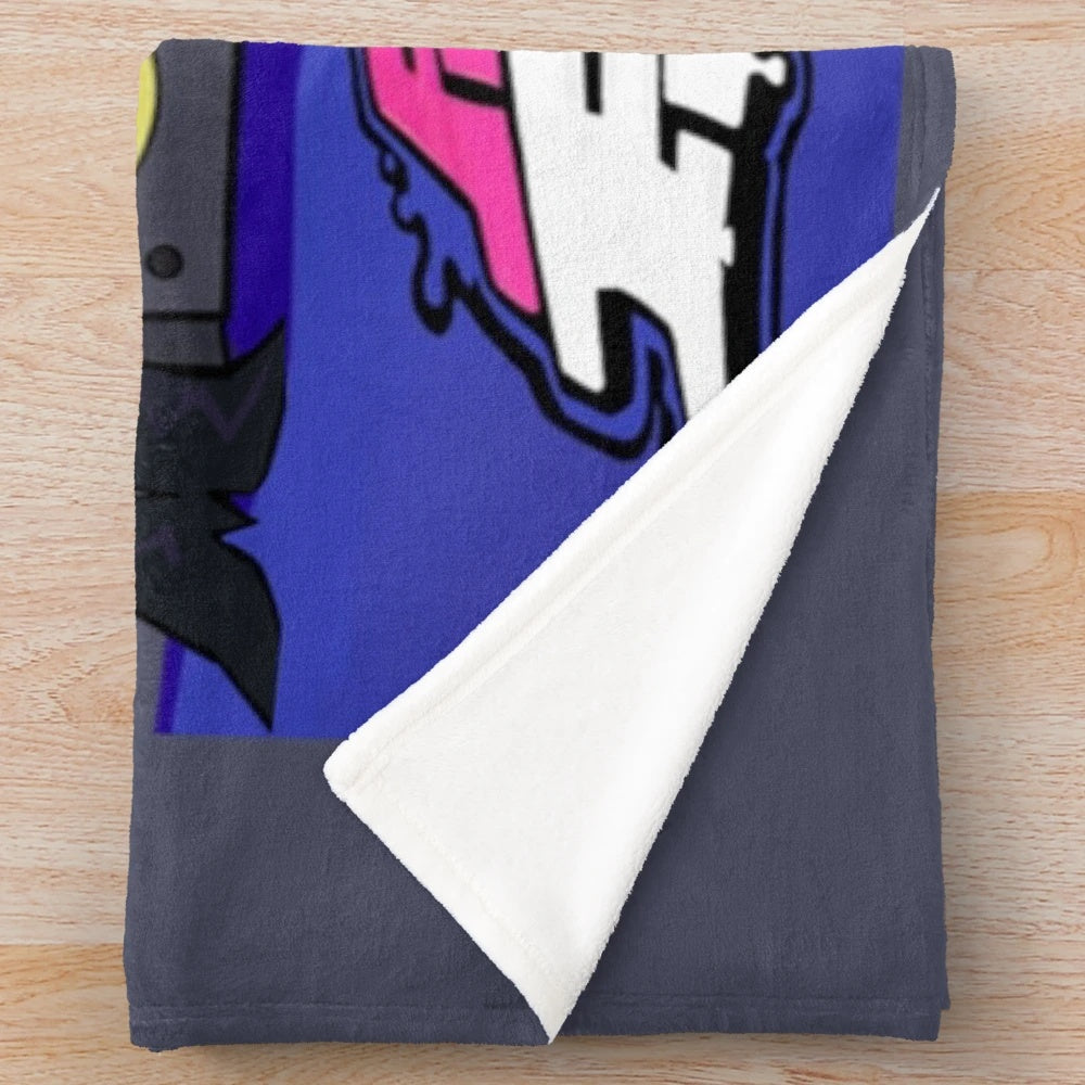 Colorful Friday Night Funkin fanart design on a plush blanket