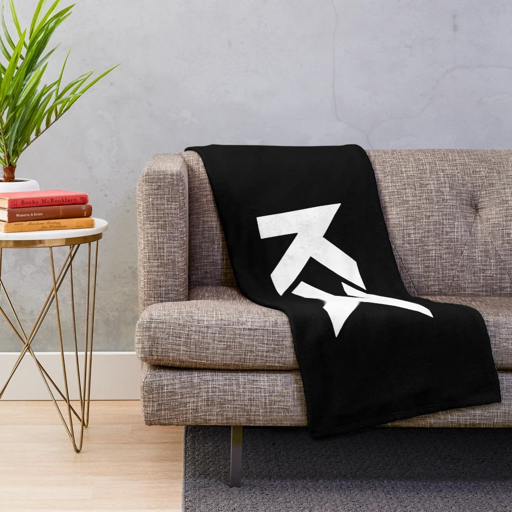 Colorful plush blanket featuring the Ken Roczen logo and nature-inspired design