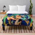 Lamu plush blanket featuring the iconic character from the classic anime Urusei Yatsura