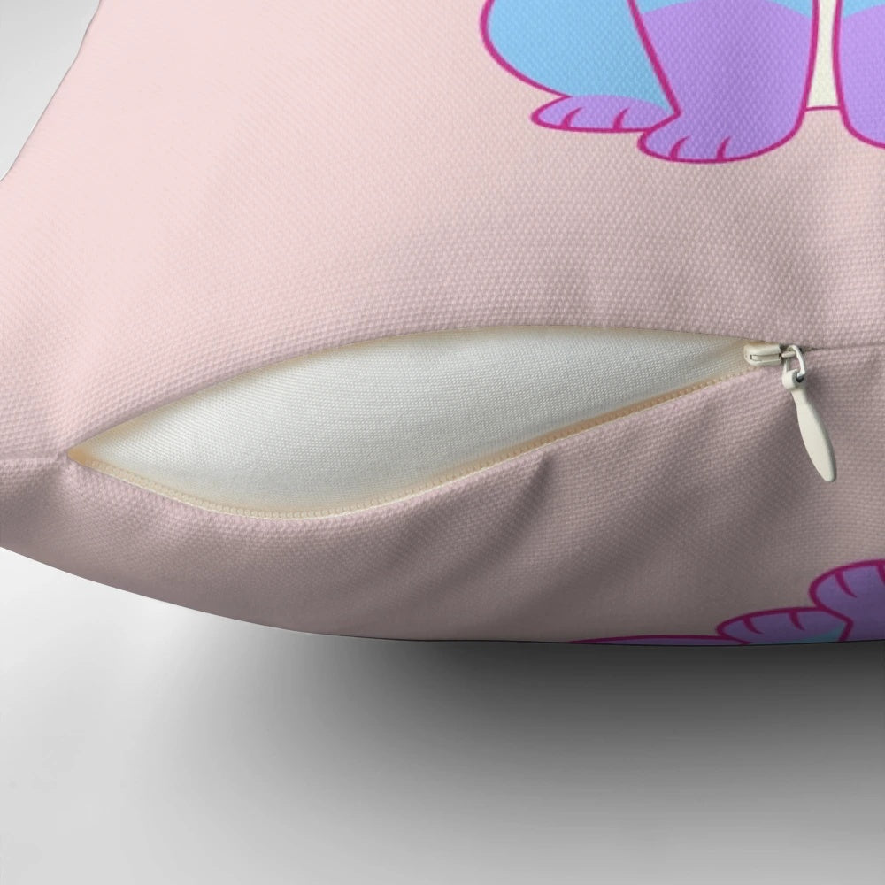 Vibrant gay pride fox-shaped pillow in rainbow colors, a symbol of LGBTQ+ support and inclusivity