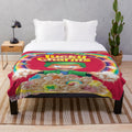Vibrant Lucky Charms themed plush blanket