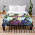 Vibrant pop art style plush blanket featuring actor Mark Ruffalo