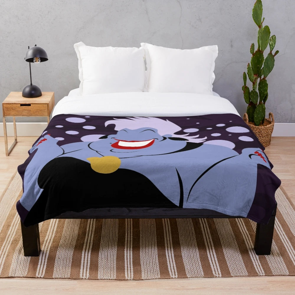 Minimal Ursula Disney Villain Plush Blanket