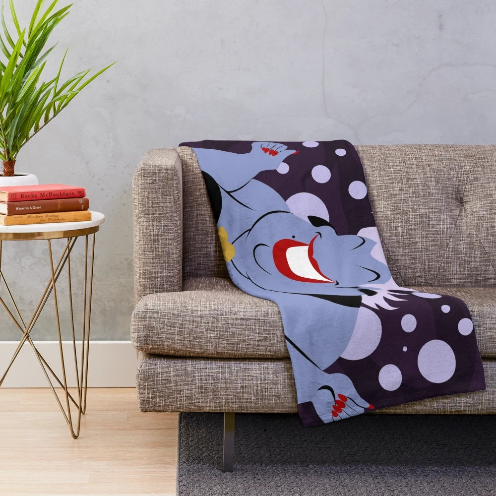 Minimal Ursula Disney Villain Plush Blanket