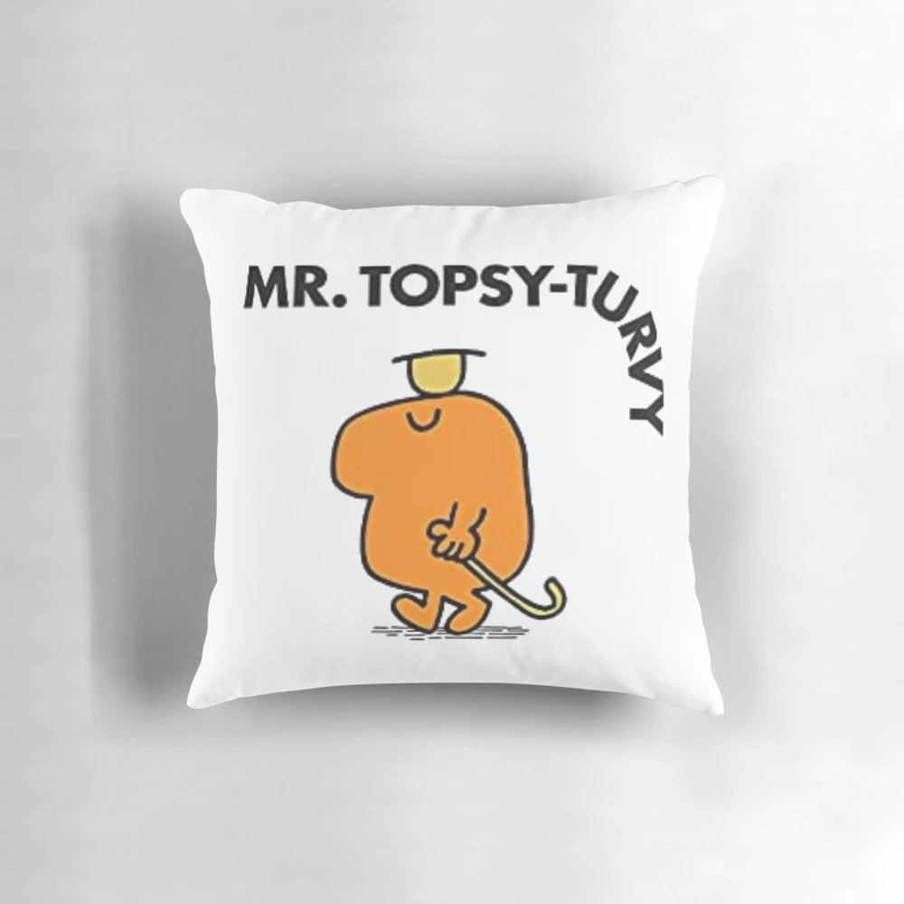 Vibrant Mr. Topsy Turvy Pillow for Playful Home Decor