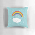Vibrant rainbow-colored parachute-inspired pillow for kids