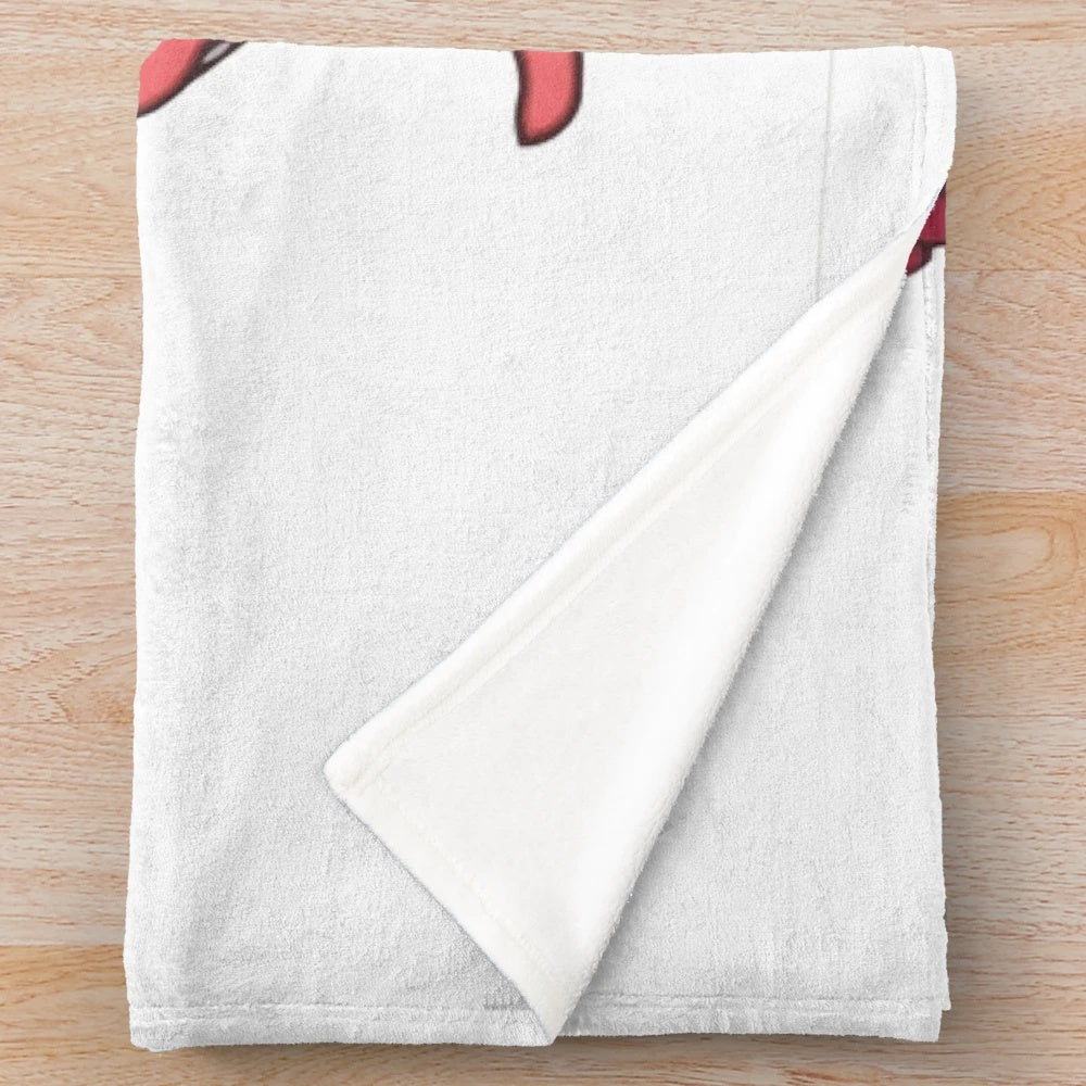 P!nk inspired plush blanket with colorful lettering