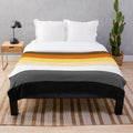 Soft and cozy plush blanket featuring a gay bear design against a pride flag background