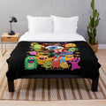 Cozy Plush Blanket Featuring Iconic My Singing Monsters Characters