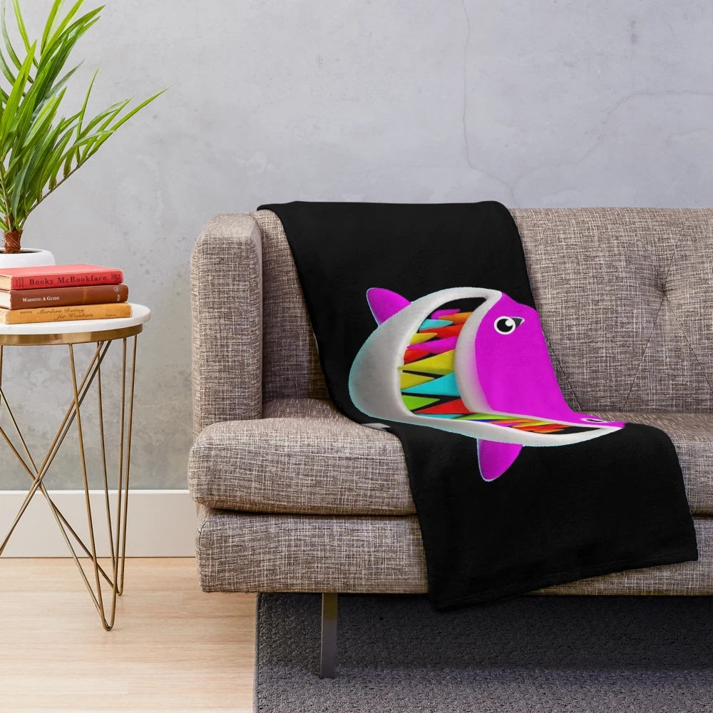 Tekashi 69 inspired colorful plush blanket