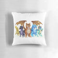 Vibrant and cozy Wings of Fire inspired dragon pillow for children's room decor
