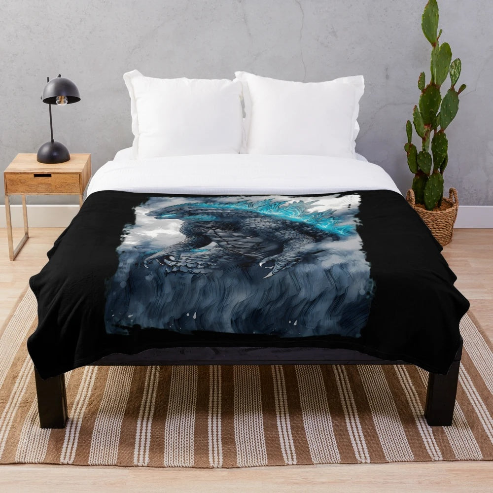 King of the Monsters Godzilla Plush Blanket
