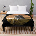 Plush blanket featuring the iconic giant ape from King Kong movies