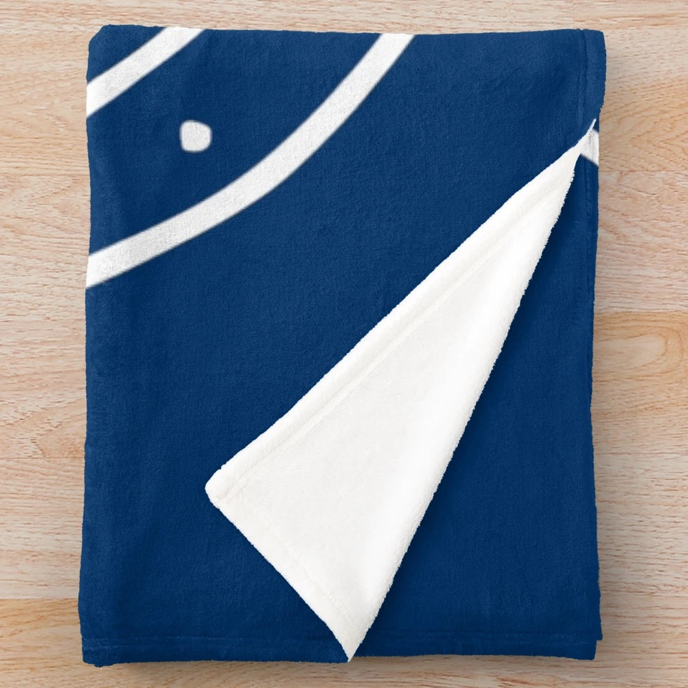 Colts football team skull graphic design plush blanket