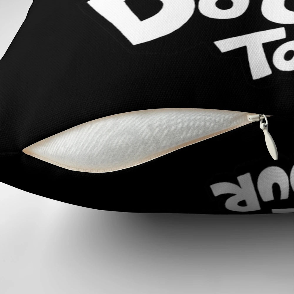 A Pillow Featuring the "Dog Man" Graphic Novel Series Character, a Dog-Headed Cop Who Solves Crimes with Comedy