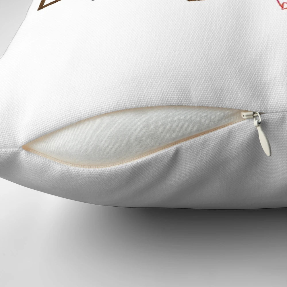 Whimsical "Home Alone" inspired pillow featuring Kevin McCallister's battle plan