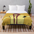 Cozy plush blanket featuring a hot dog car crash design from the popular Netflix comedy I Think You Should Leave