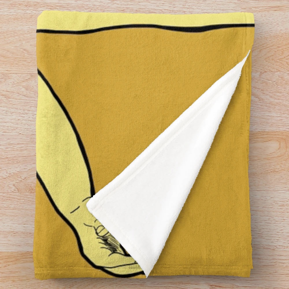Cozy plush blanket featuring a hot dog car crash design from the popular Netflix comedy I Think You Should Leave