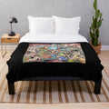 Plush indie rock-inspired blanket for cozy comfort