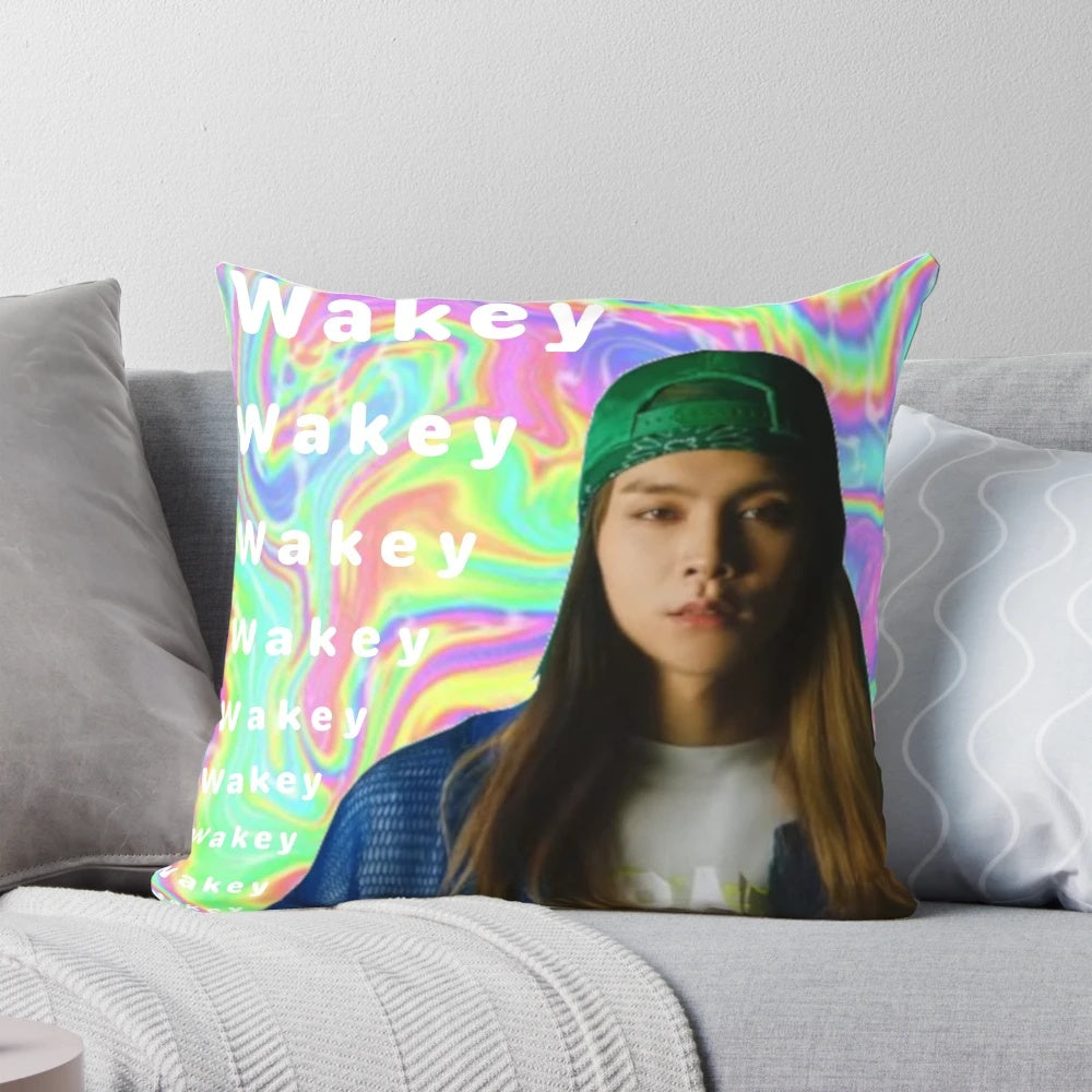 Soft and cozy NCT Johnny Wakey Wakey pillow case, featuring the beloved K-pop idol.