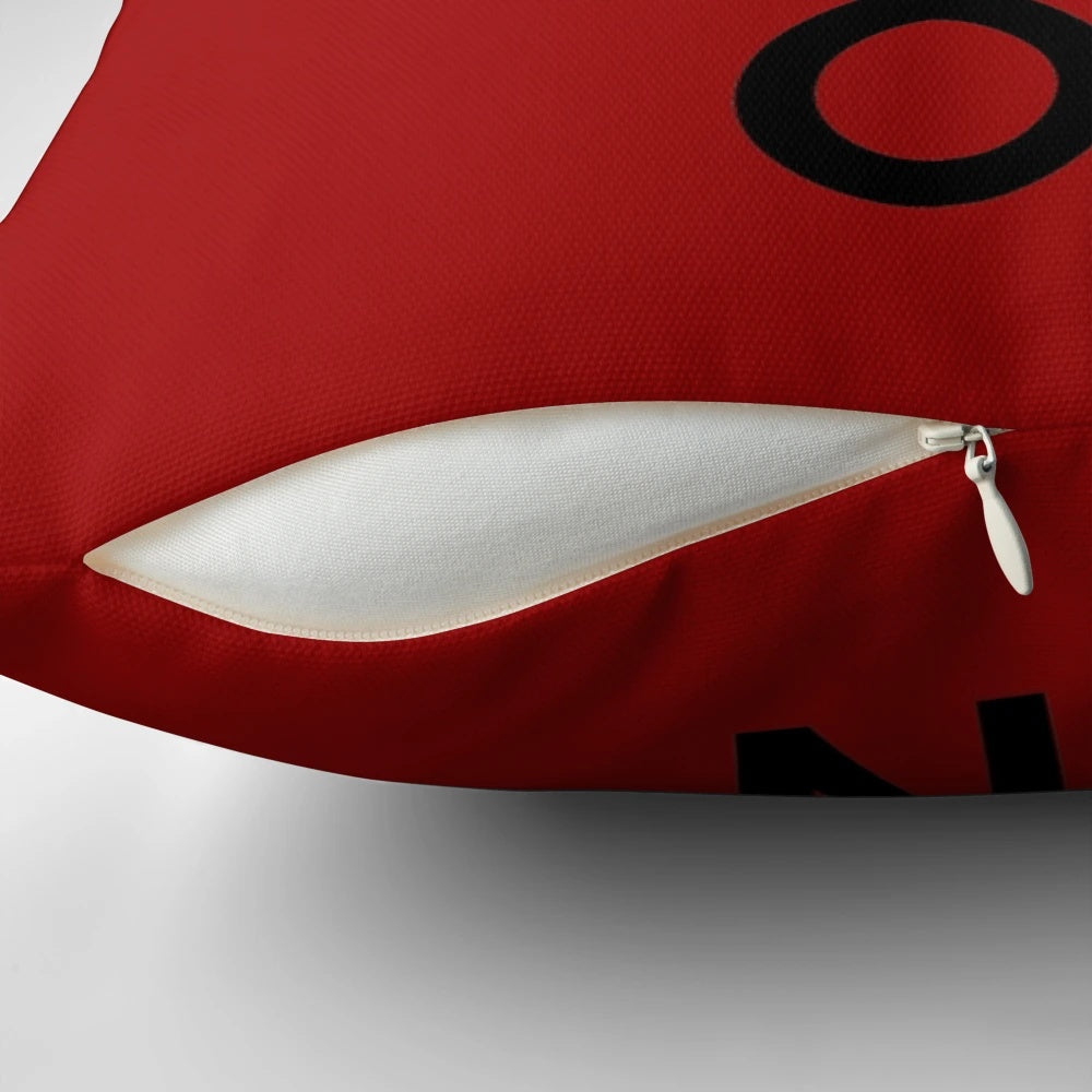 A plush, decorative pillow with a gaming-inspired design, perfect for gamers and video game enthusiasts.