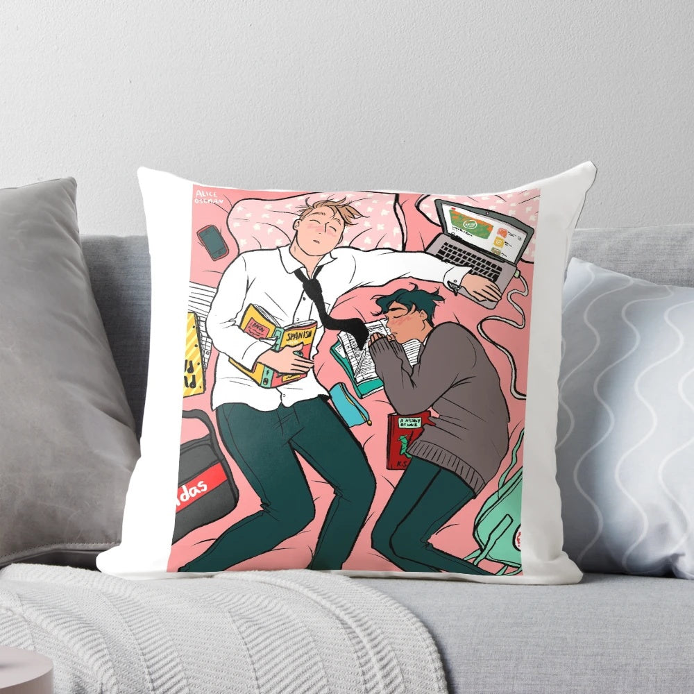 Alice Oseman-inspired sleep pillow with soft, cozy design