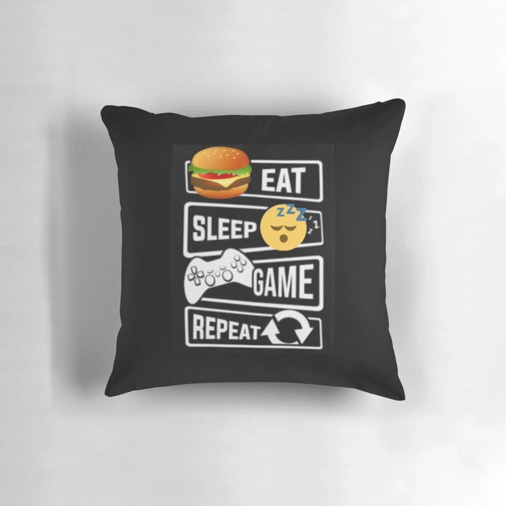 Gamer Eat, Sleep, Game, Repeat Pillow for gamers