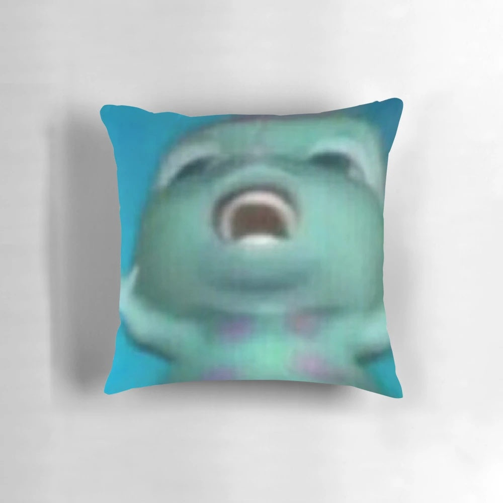 Soft, cozy bibble pillow for home decoration