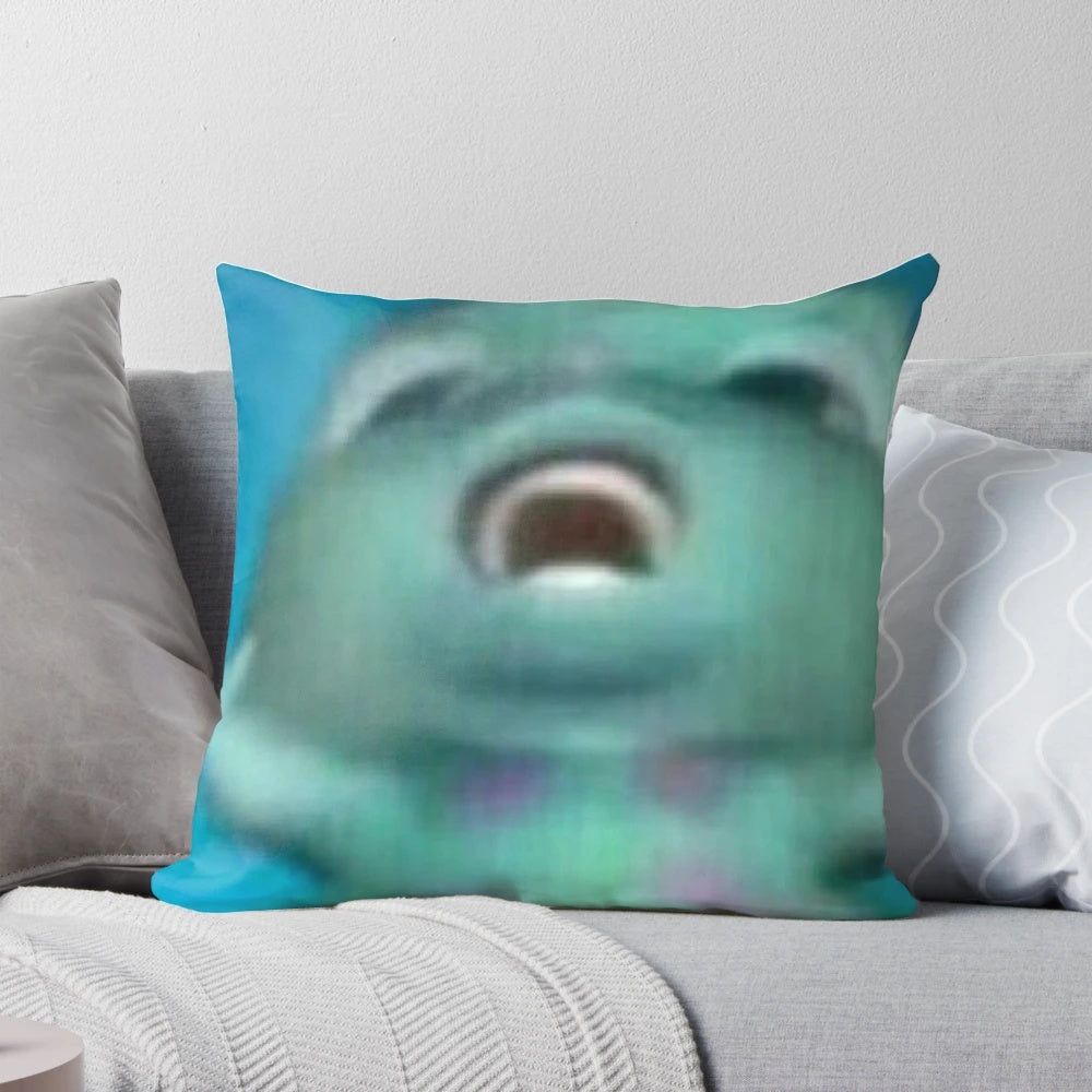 Soft, cozy bibble pillow for home decoration