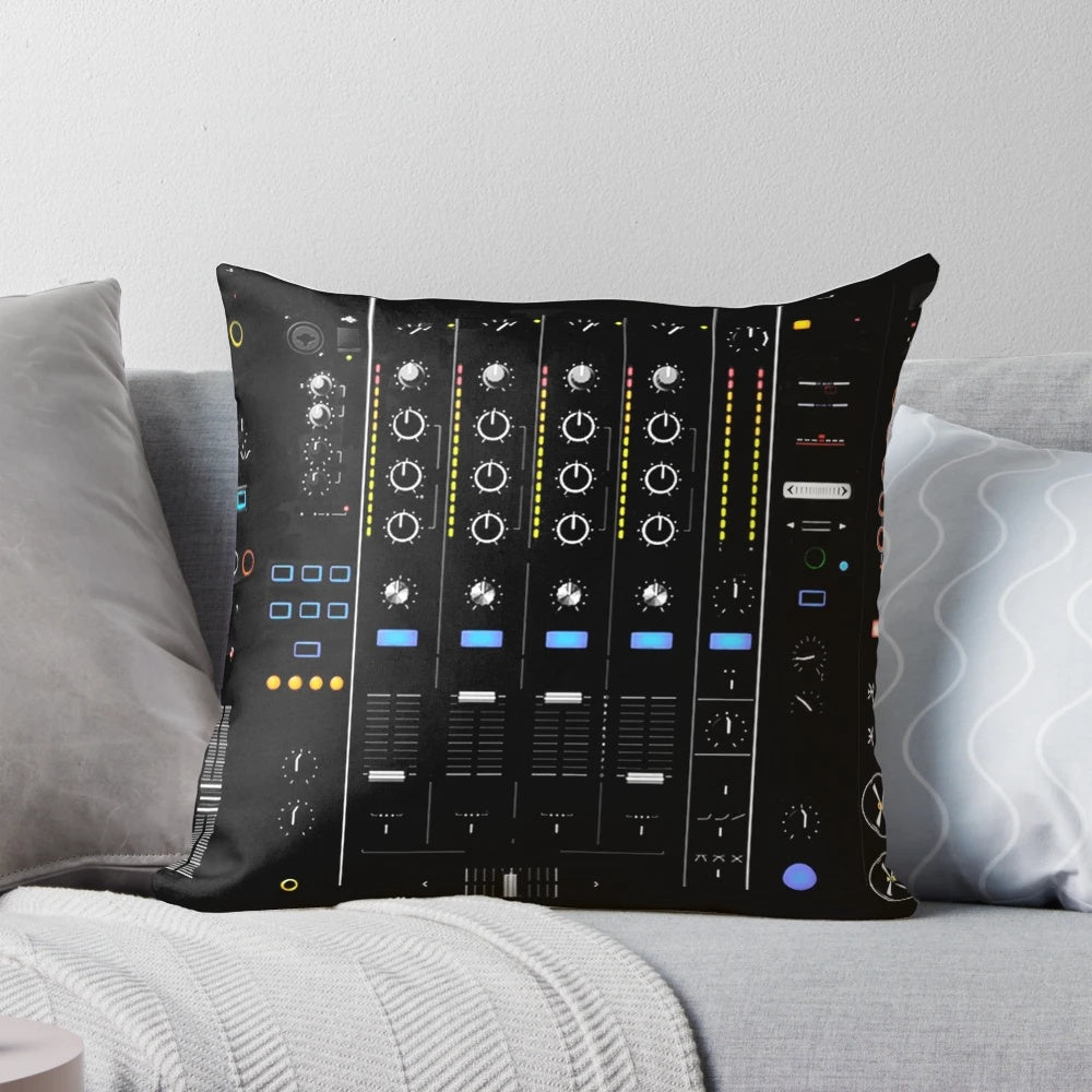 Plush CDJ-inspired pillow for DJs and music festival attendees