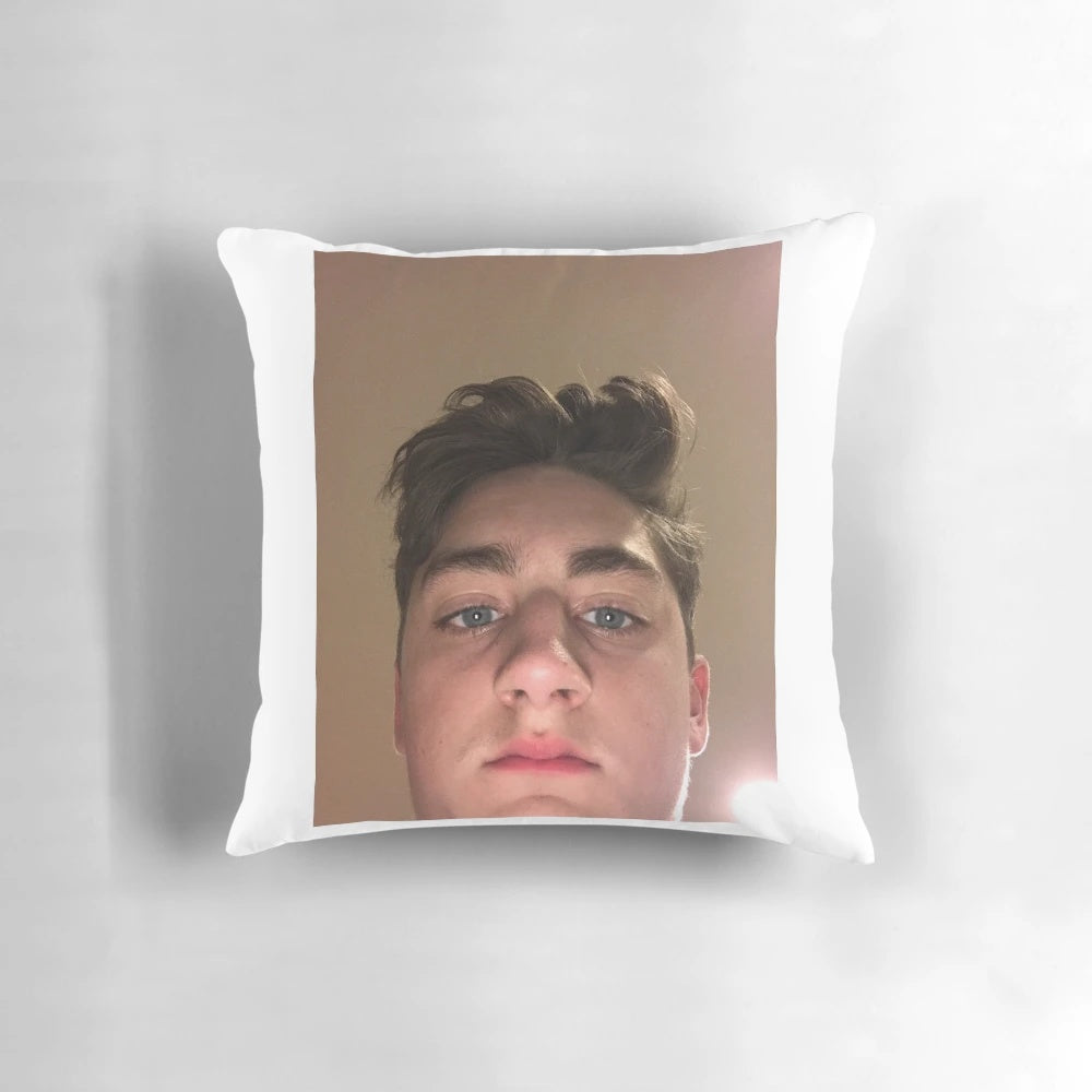 A plush pillow featuring the likeness of popular YouTuber Danny Gonzalez
