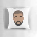 Soft, plush pillow featuring the image of Canadian rapper Drake