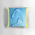 Plush foot pillow for comfortable foot and leg support