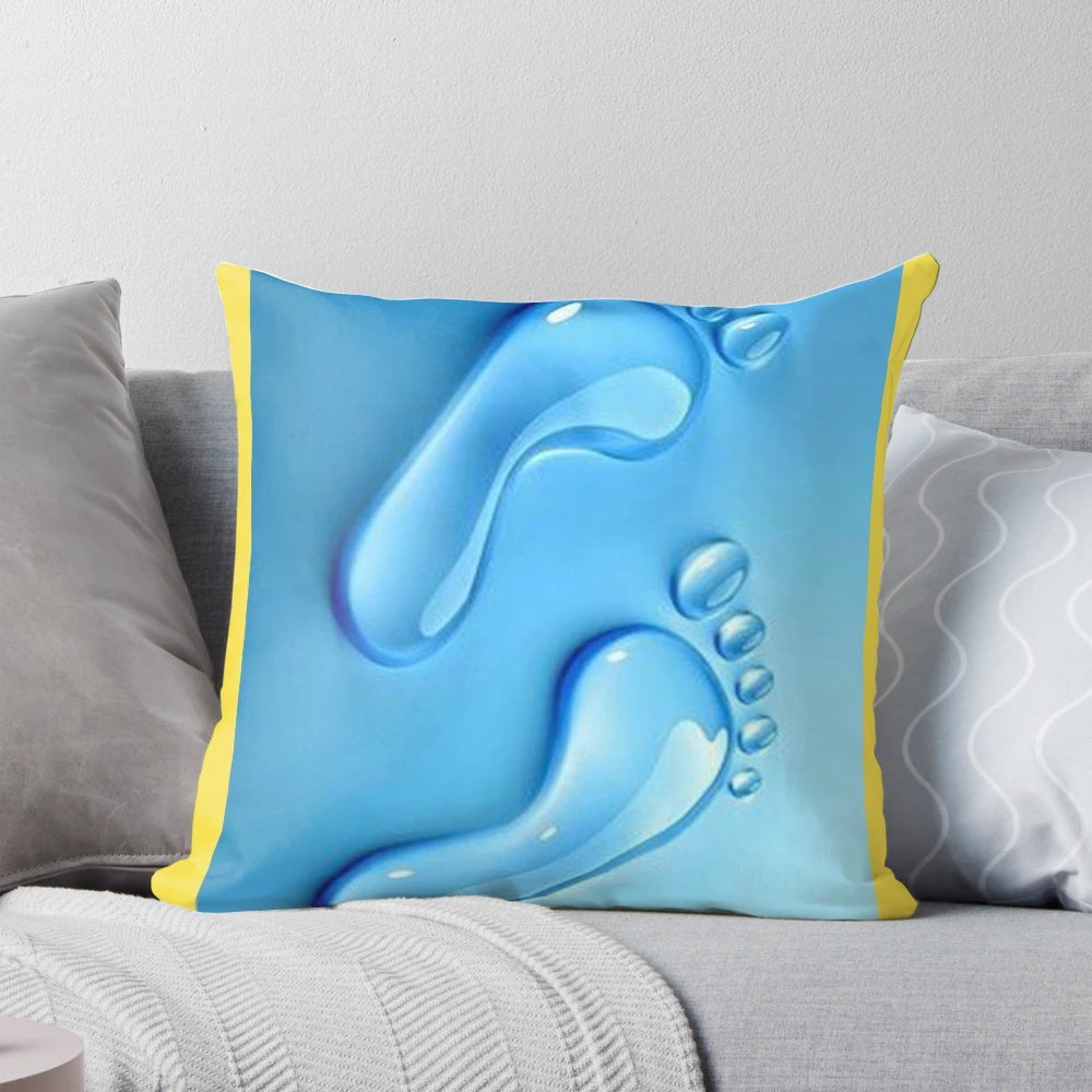 Plush foot pillow for comfortable foot and leg support