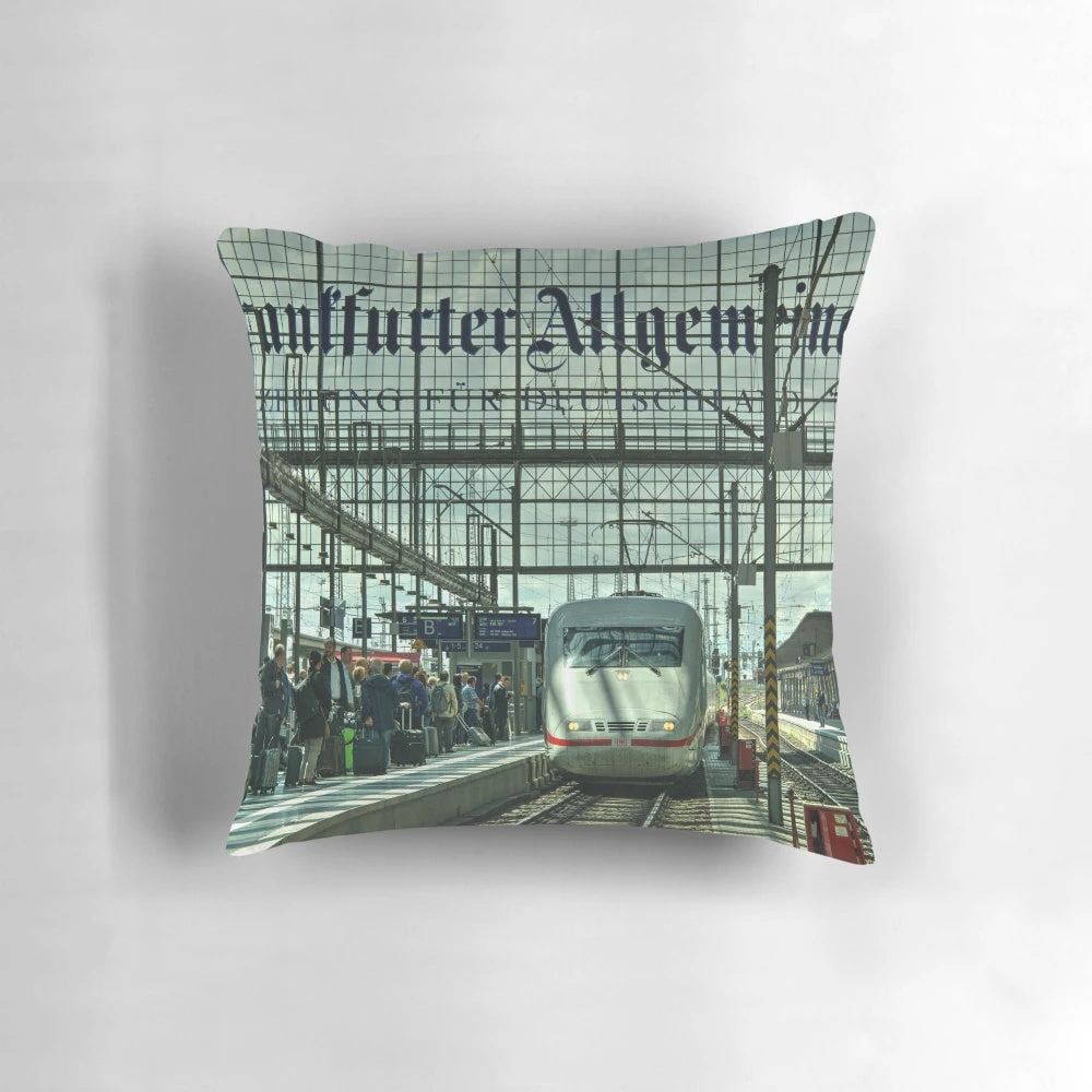 Frankfurt ICE Train Pillow - Supportive Travel Accessory for German Railway Journeys