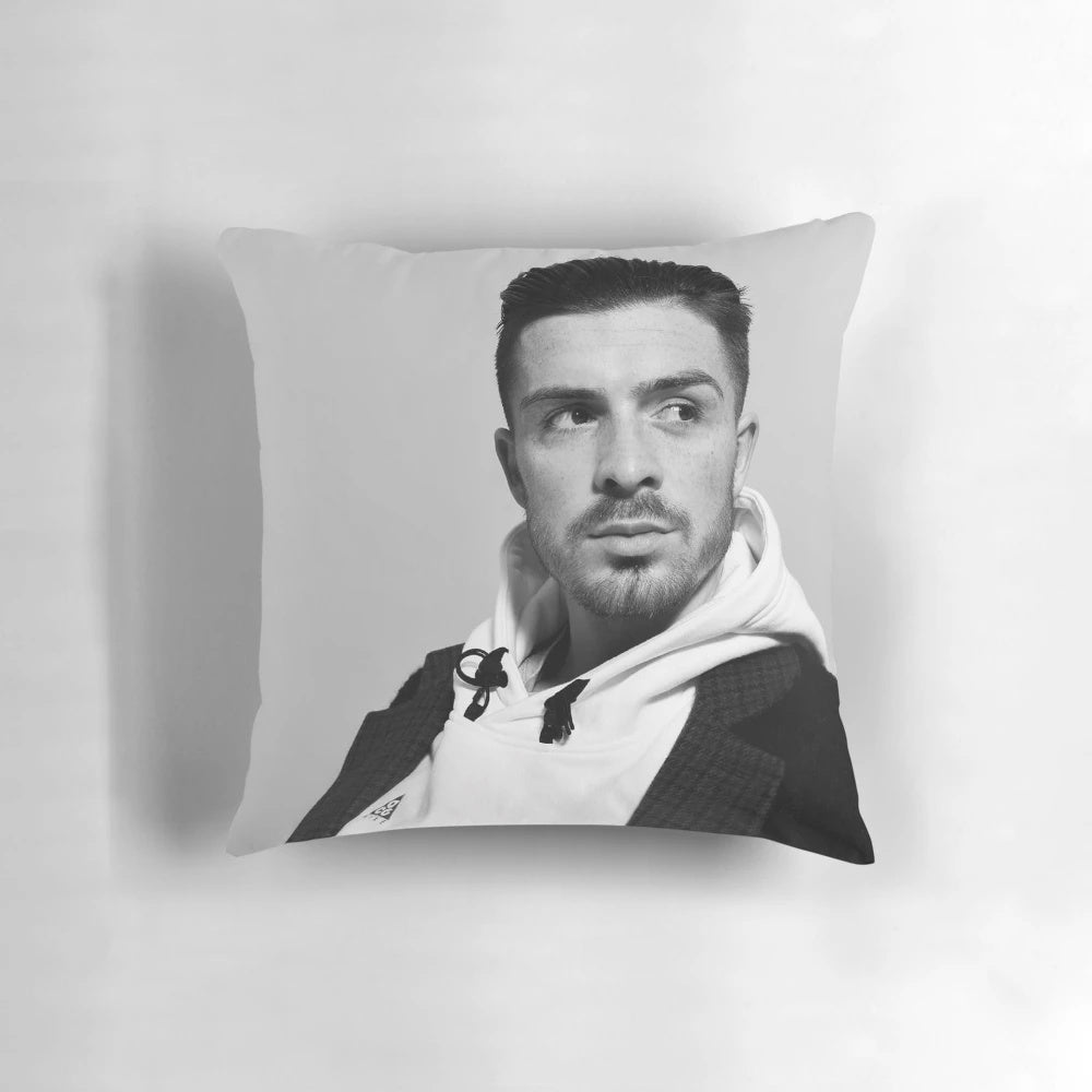Jack Grealish-inspired decorative pillow for soccer fans