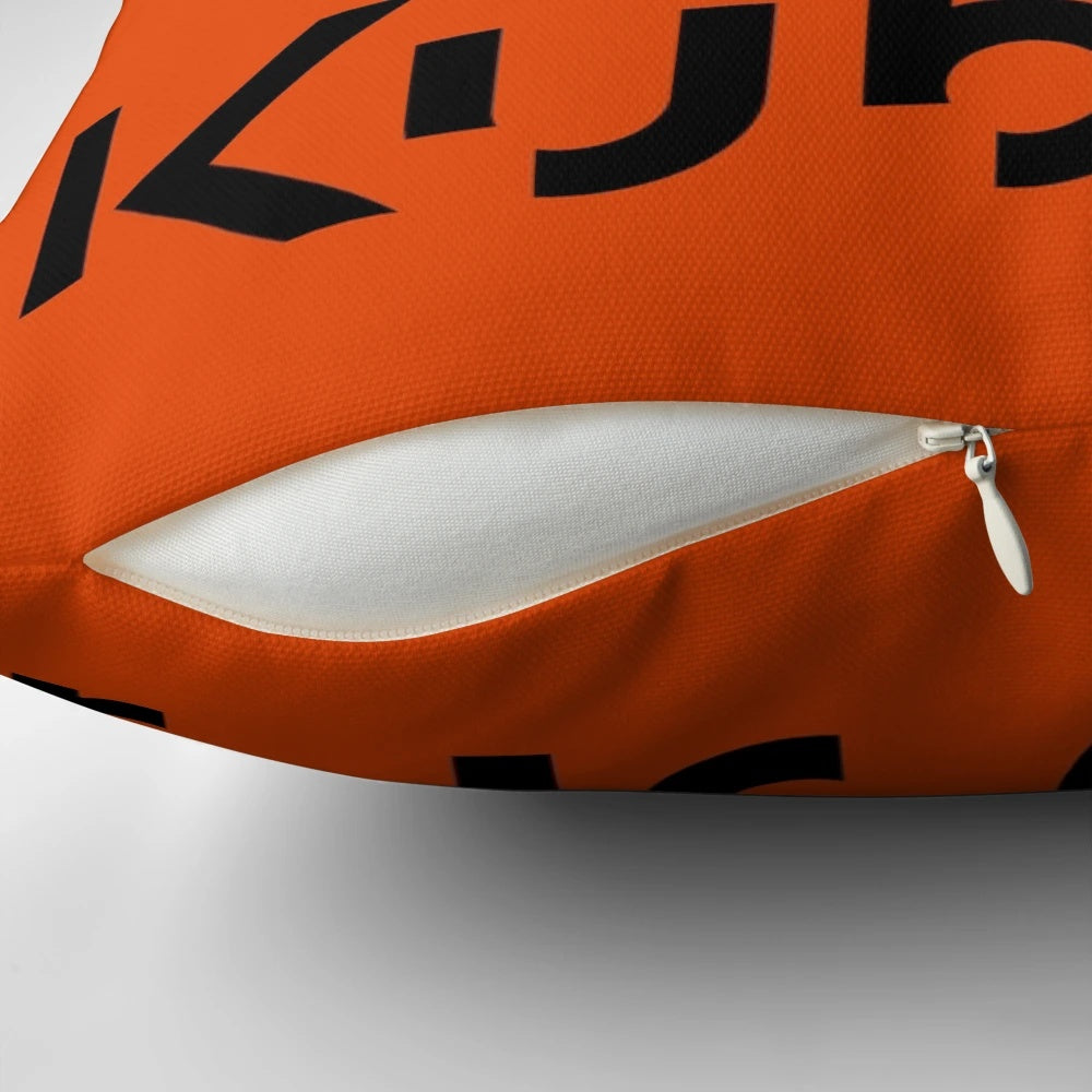 Kubota tractor logo pillow for comfortable farm and home decor
