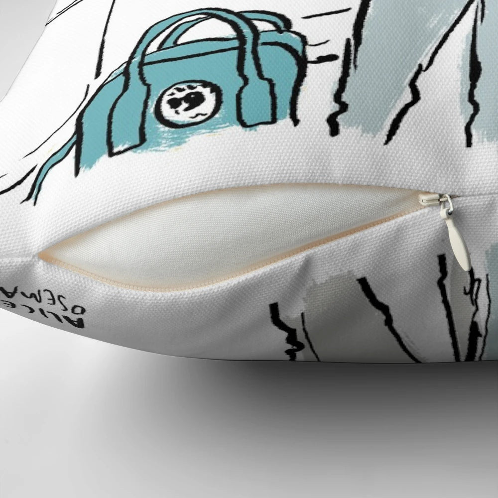 Adjustable long distance pillow for comfortable, portable travel