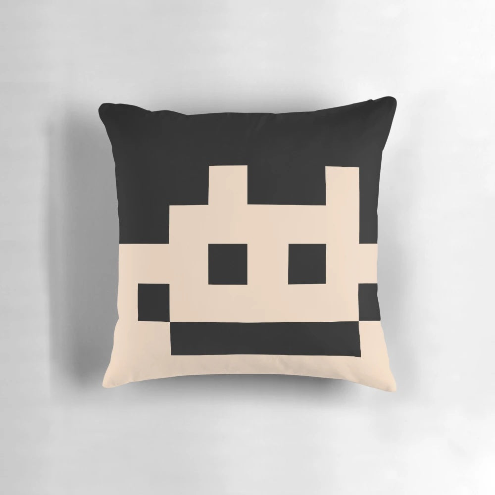 Soft, plush Minecraft head-shaped pillow featuring the RedPogz YouTube creator